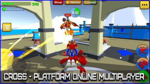 装甲小队机器人与机器人截图