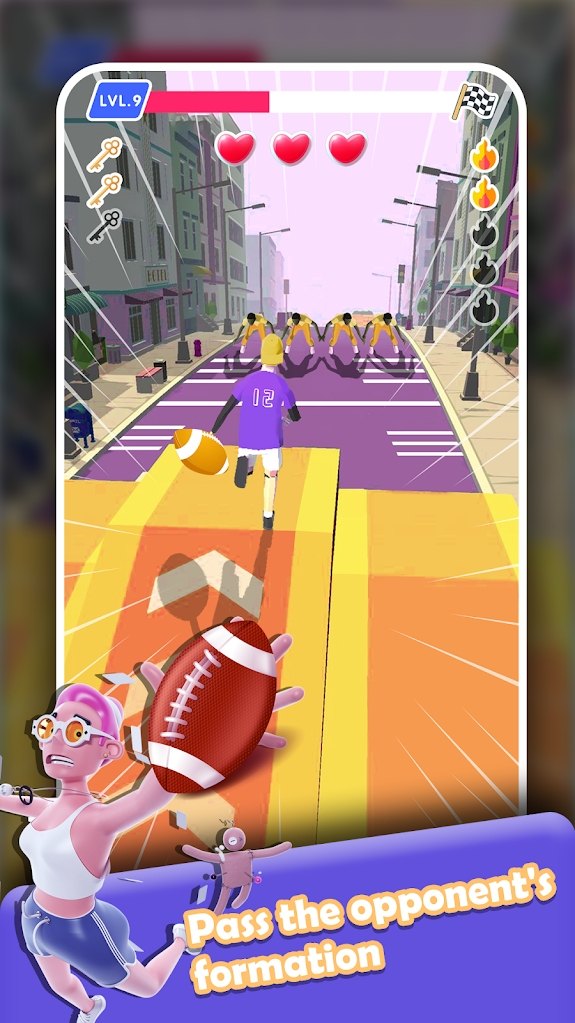 橄榄球传球截图