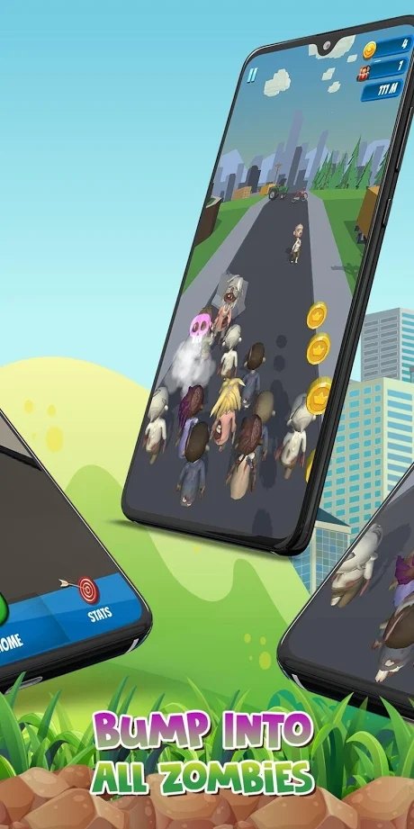 僵尸撞击：僵尸无尽奔跑者截图