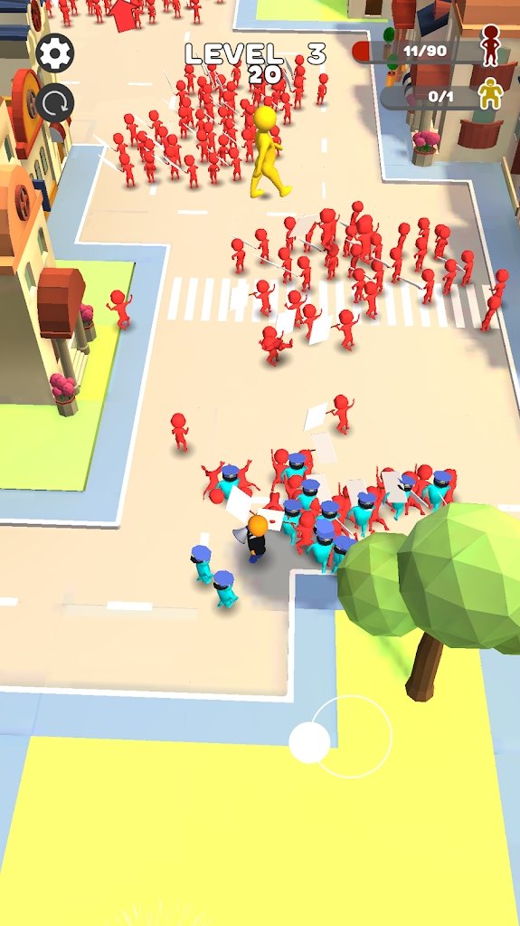 警察停止：人群控制截图