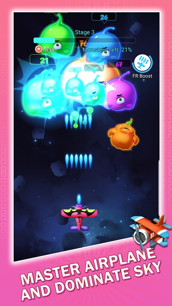 合并平面：病毒射击截图