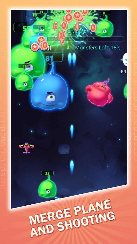 合并平面：病毒射击截图