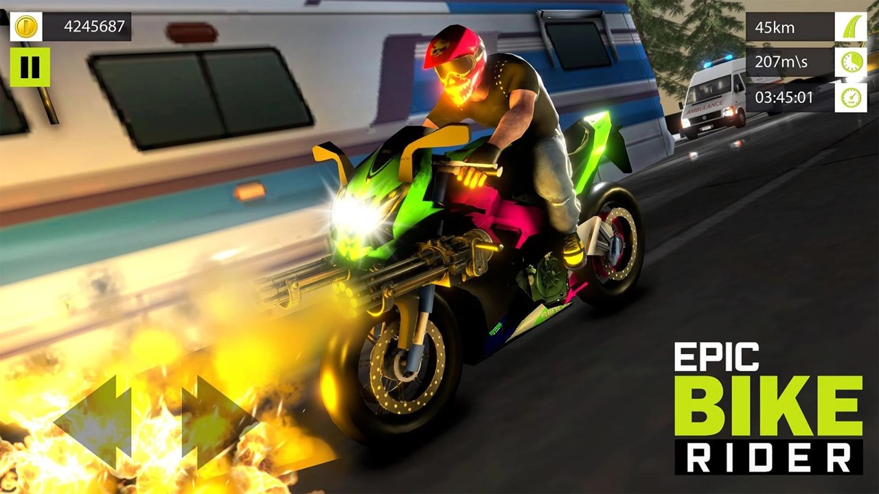 公路骑士摩托车赛车手截图