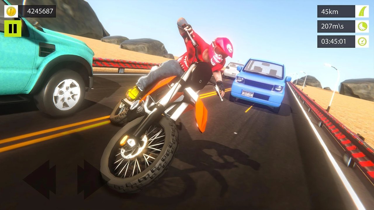 公路骑士摩托车赛车手截图