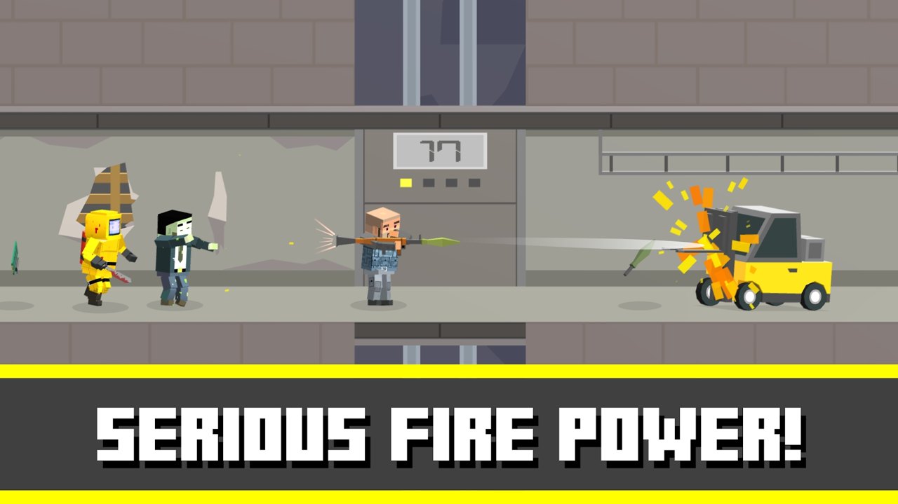 到达地面：僵尸电梯截图