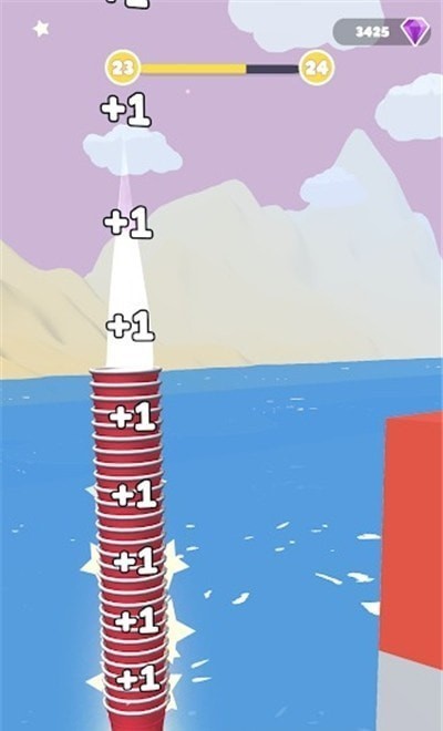 纸杯叠叠跑截图