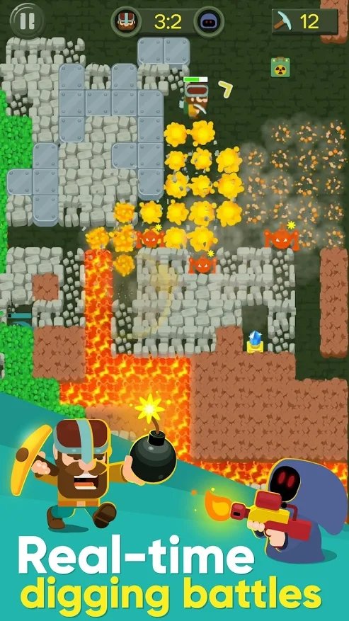 挖掘轰炸机：PvP多人挖掘战斗截图