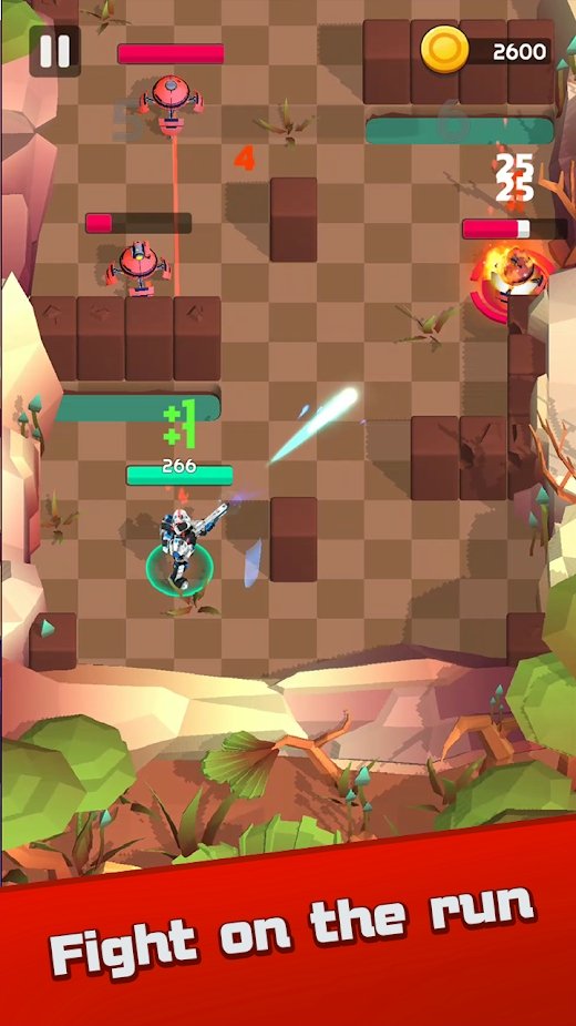 拍摄机器人跑的枪截图