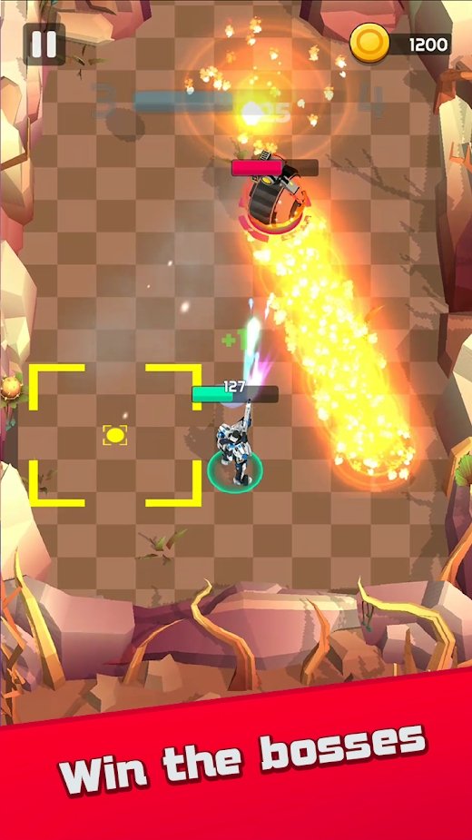 拍摄机器人跑的枪截图