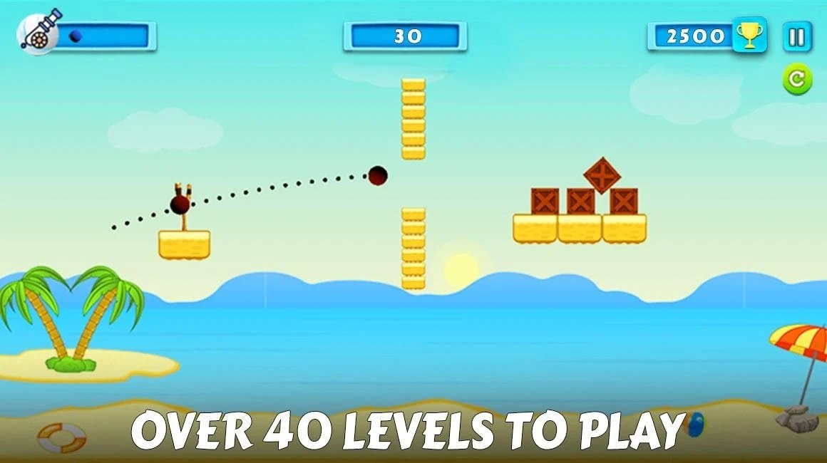 榴弹炮弹弓冒险截图