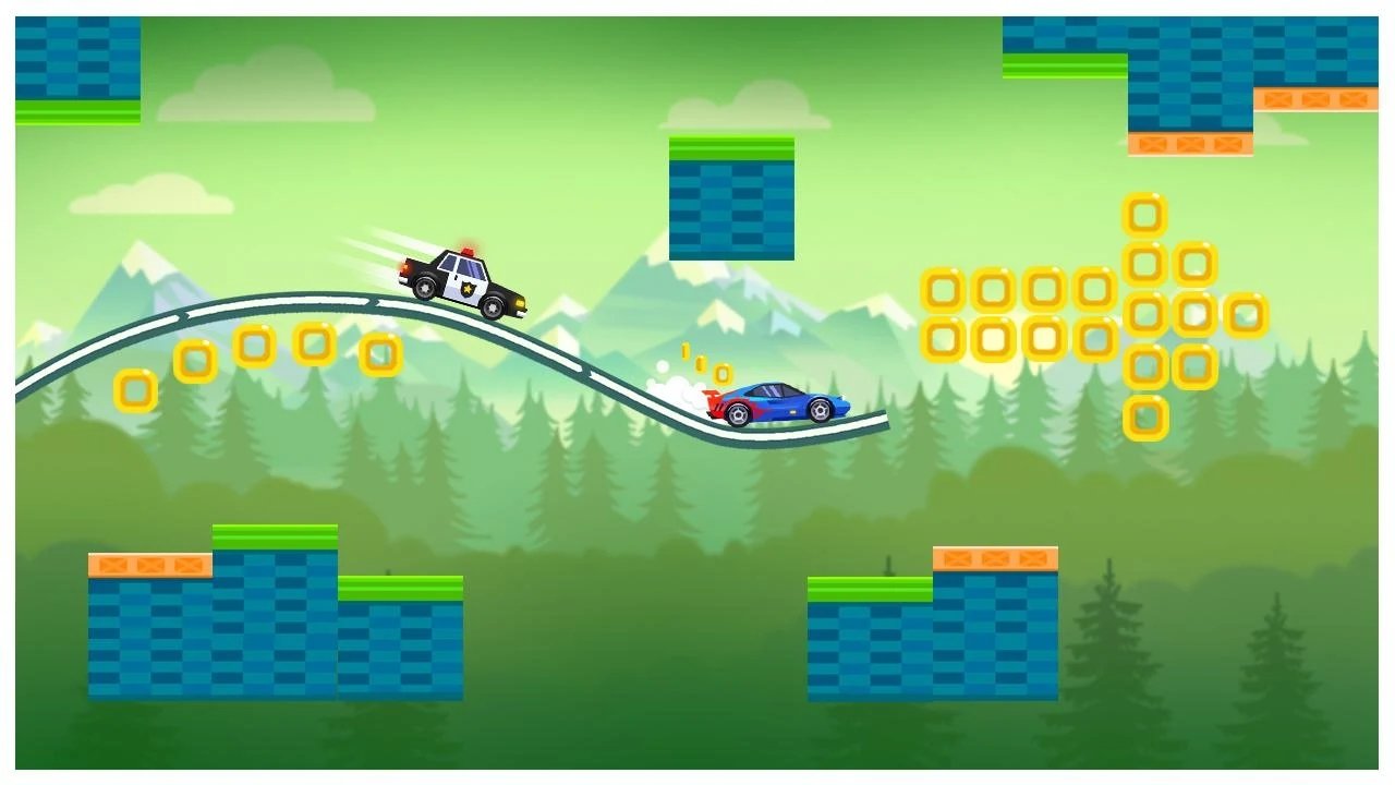 空中逃生-追车截图