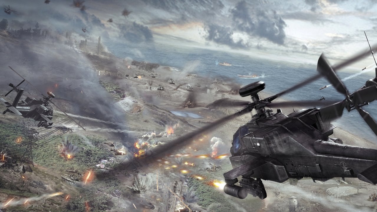 武装直升机空袭战截图