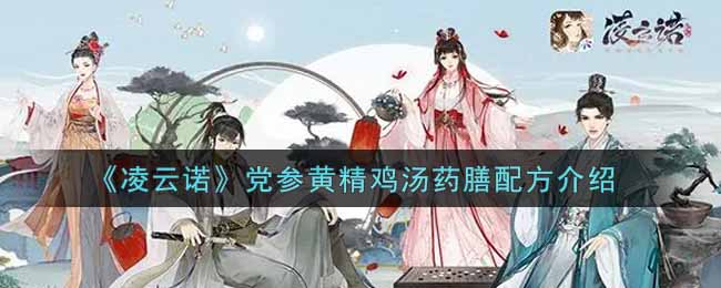 《凌云诺》党参黄精鸡汤药膳配方介绍