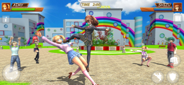 日本动画片高的学校刚斗争截图