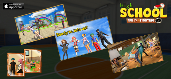 日本动画片高的学校刚斗争截图