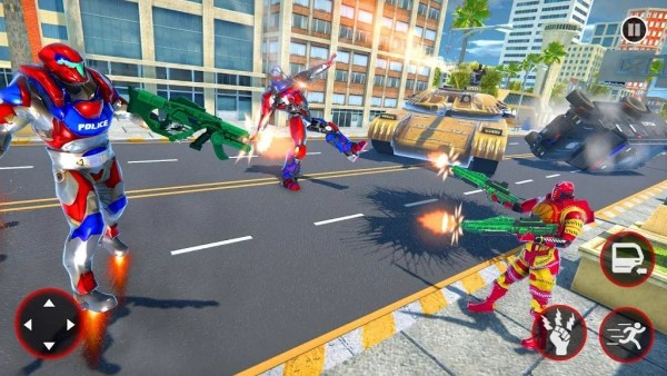 飞行警察机器人绳索英雄截图