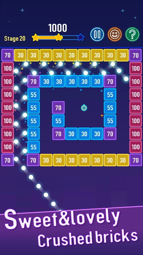 发射球球消砖块截图