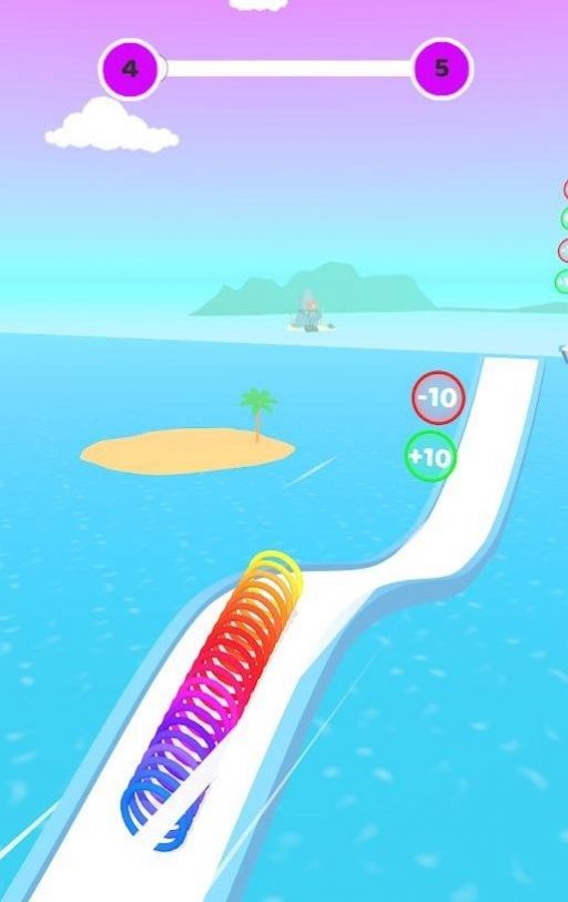 彩虹弹簧圈飞跑截图