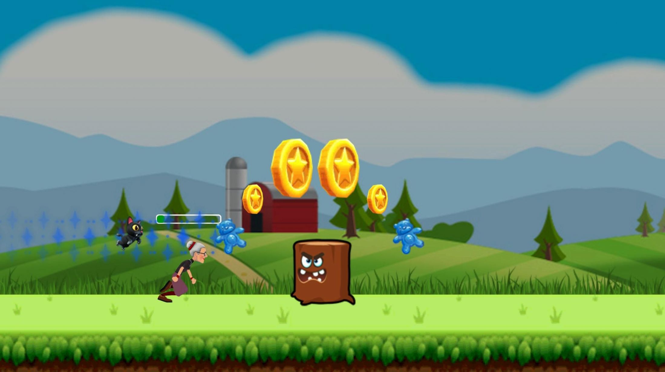 愤怒奶奶糖果冲刺截图