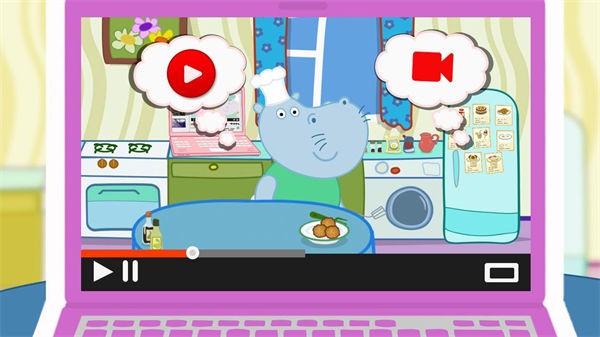 河马厨师博主截图