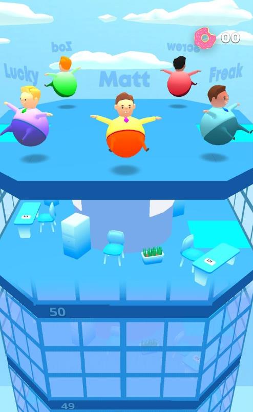 胖子下落赛截图