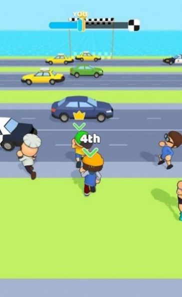 抖音过马路竞赛截图