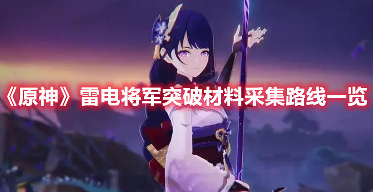 《原神》雷电将军突破材料采集路线一览