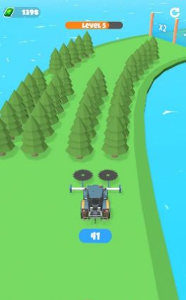 3D伐木车跑截图