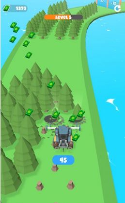 3D伐木车跑截图