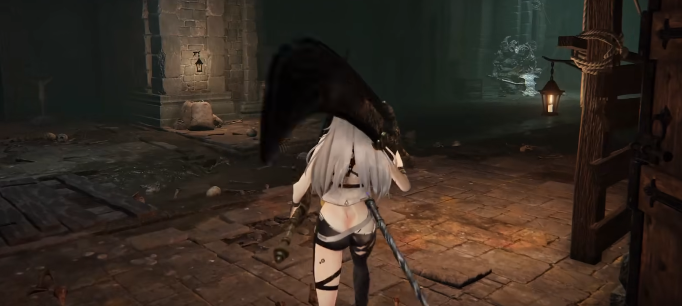 《艾尔登法环》噬血代码美少女替换主角褪色者MOD截图