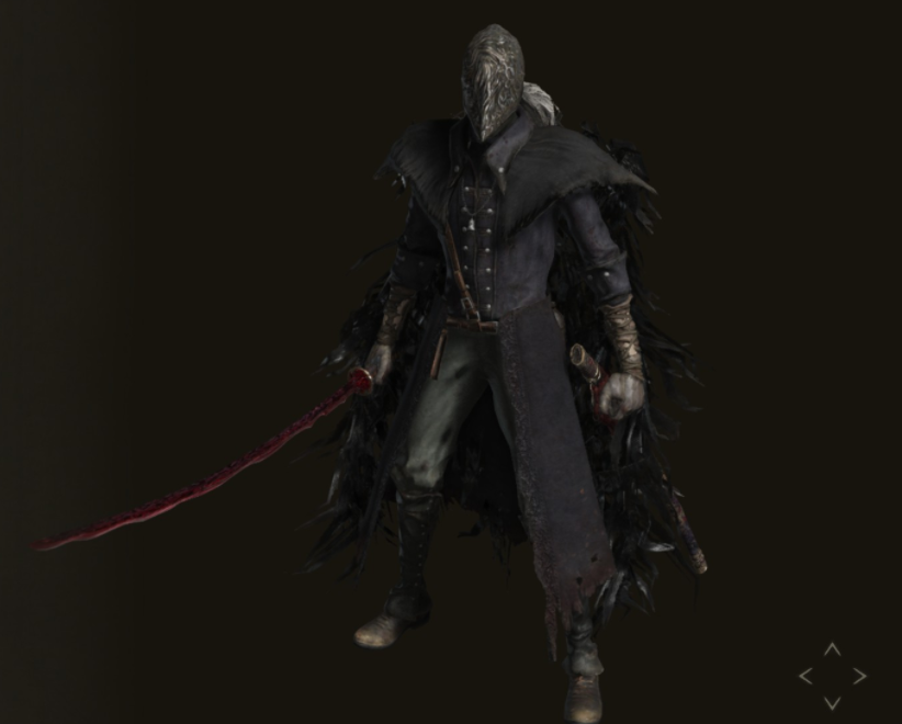 《艾尔登法环》血源诅咒该隐赫斯特猎人套装MOD截图