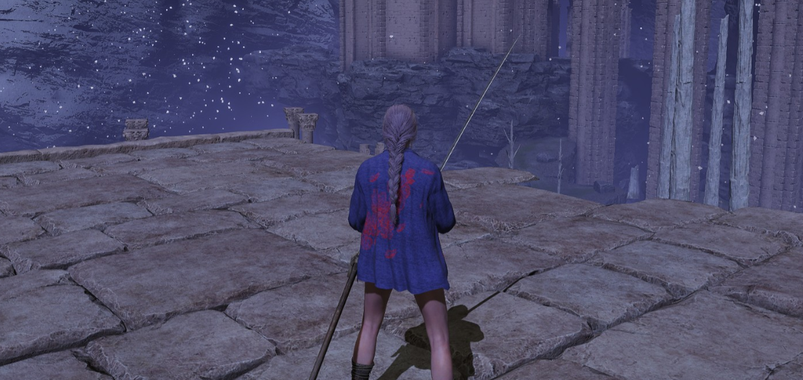 《艾尔登法环》囚徒时尚蓝色春季毛线衬衣MOD截图