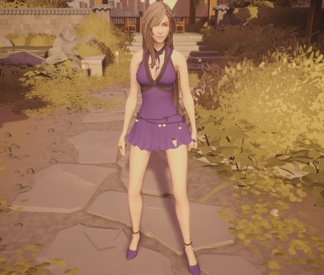 《师父》紫色连衣裙性感蒂法MOD截图