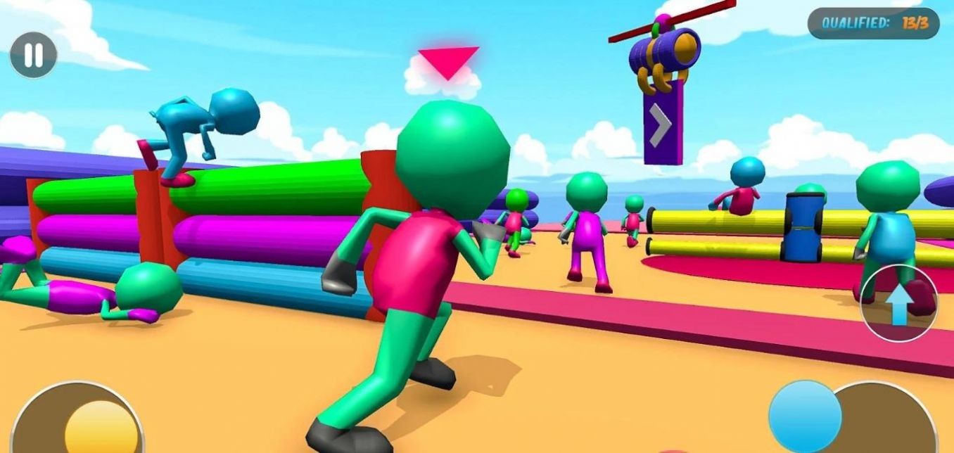 火柴人绊倒跑竞赛截图