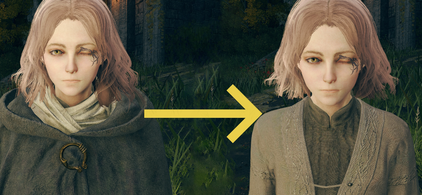 《艾尔登法环》脱掉长袍的梅琳娜MOD截图