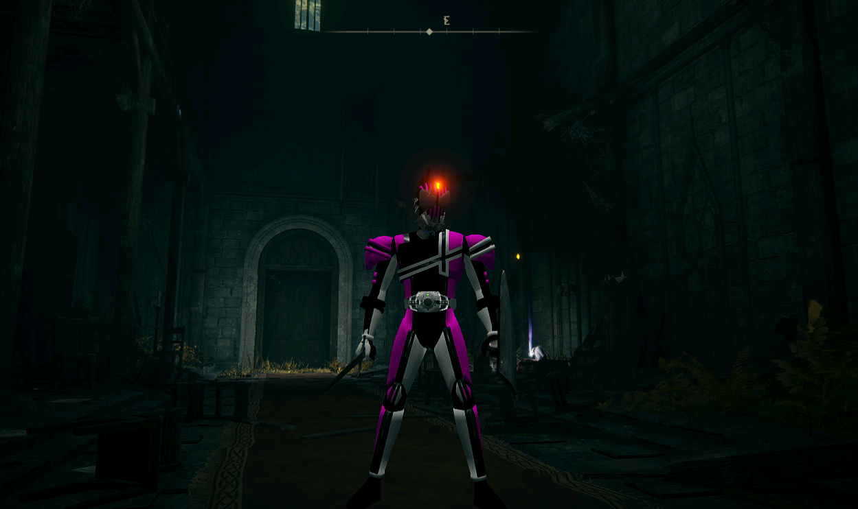 《艾尔登法环》假面骑士帝骑替换流浪骑士MOD截图