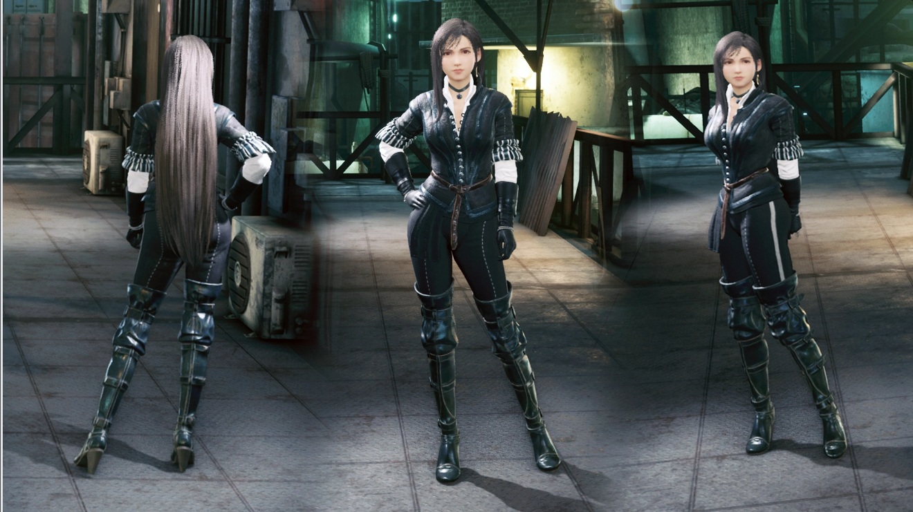 《最终幻想7：重制版》蒂法穿叶奈法帅气服装MOD截图