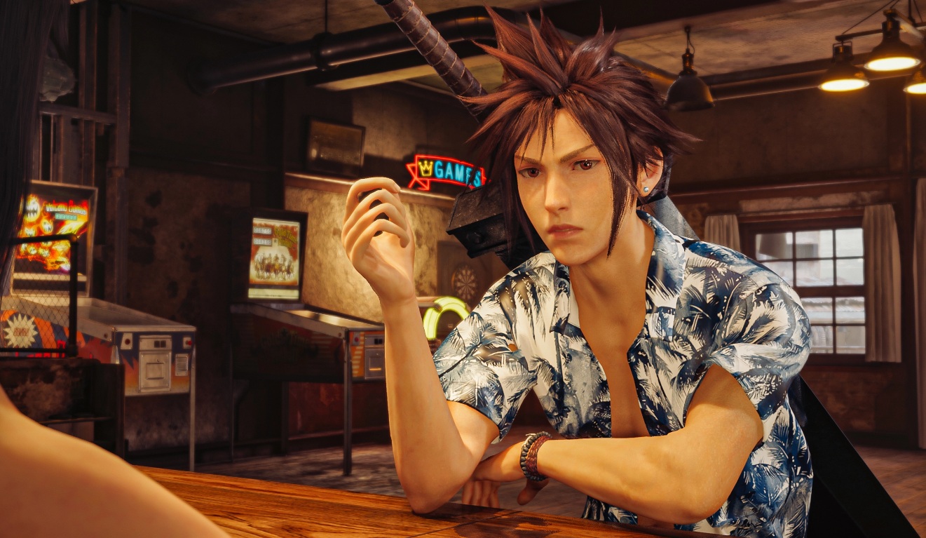 《最终幻想7：重制版》克劳德夏日休闲装MOD截图