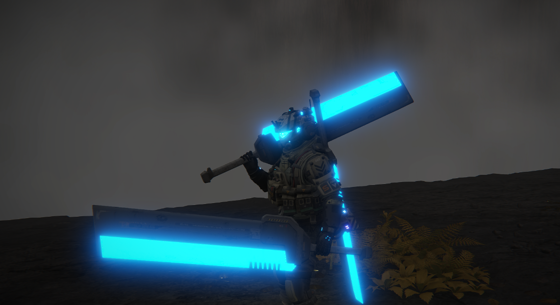 《艾尔登法环》泰坦陨落替换碎星大剑尊腐骑士套MOD截图