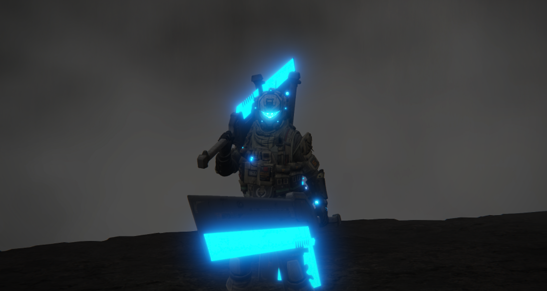 《艾尔登法环》泰坦陨落替换碎星大剑尊腐骑士套MOD截图