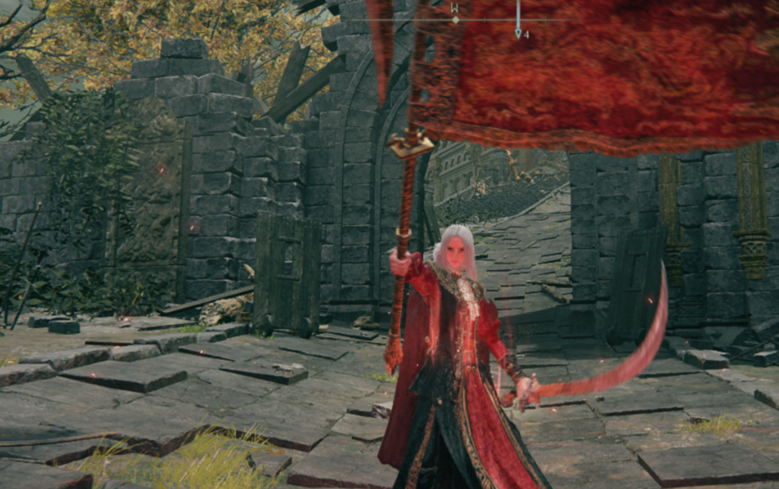 《艾尔登法环》血源红色骑士装替换猎犬骑士套MOD截图