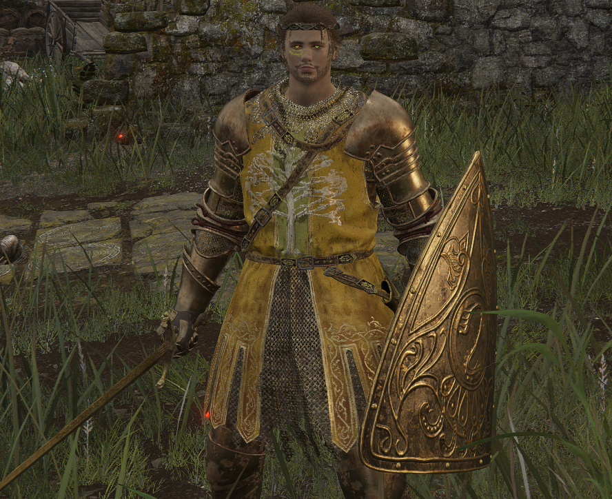 《艾尔登法环》罗德尔骑士套移除胸盾MOD截图