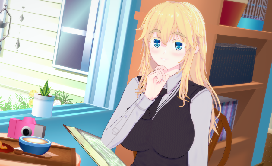 《恋活Sunshine》北欧风金发异国小姐姐MOD截图