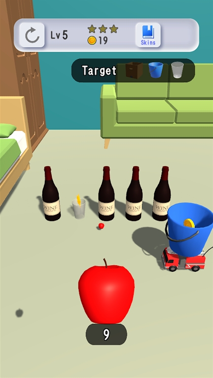 尝试弹球进杯子截图