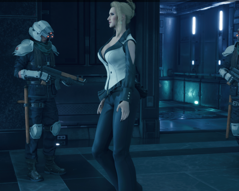 《最终幻想7：重制版》 斯嘉莱特穿上拳皇麦卓服装MOD截图