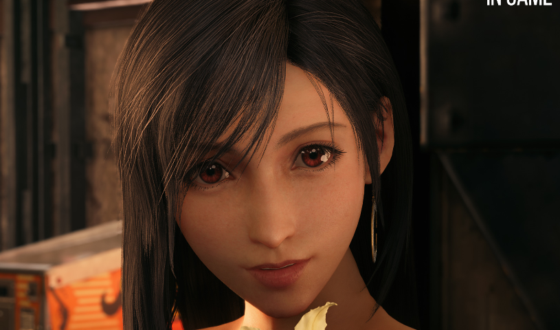 《最终幻想7：重制版》蒂法黑色自由T型裤MOD截图