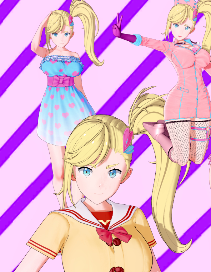 《恋活Sunshine》金发单马尾元气公主MOD截图