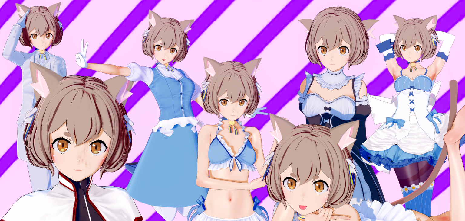 《恋活Sunshine》元气活力可爱短发猫耳娘MOD截图