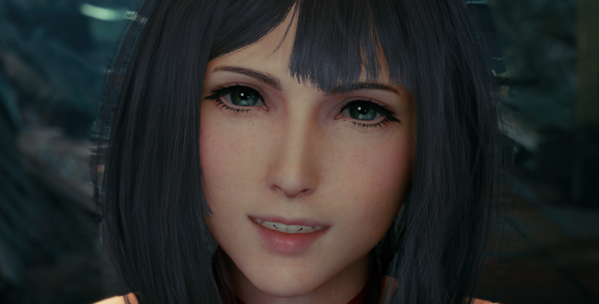 《最终幻想7：重制版》爱丽丝黑色爱恋衣蓬松长发MOD截图