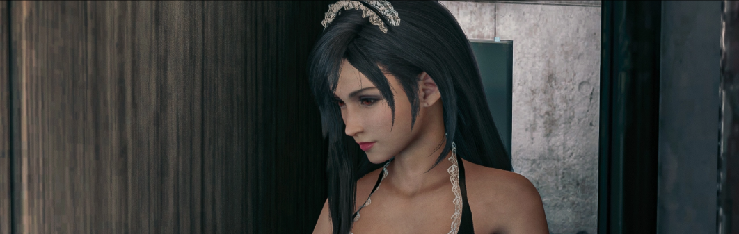 《最终幻想7：重制版》蒂法素颜清纯居家女仆MOD截图